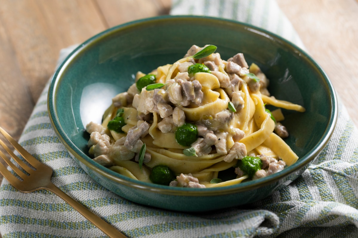 Tagliatelle mit Hofragout