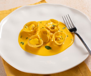 Fischravioli mit Safransauce