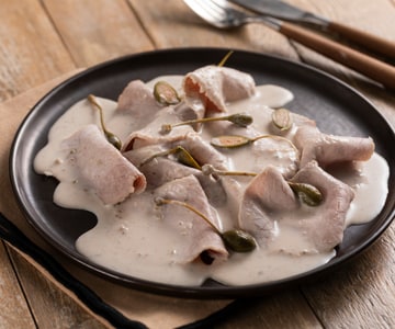 Kalbsfleisch mit leichter Thunfischsauce