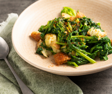 Brotsuppe mit Stängelkohl