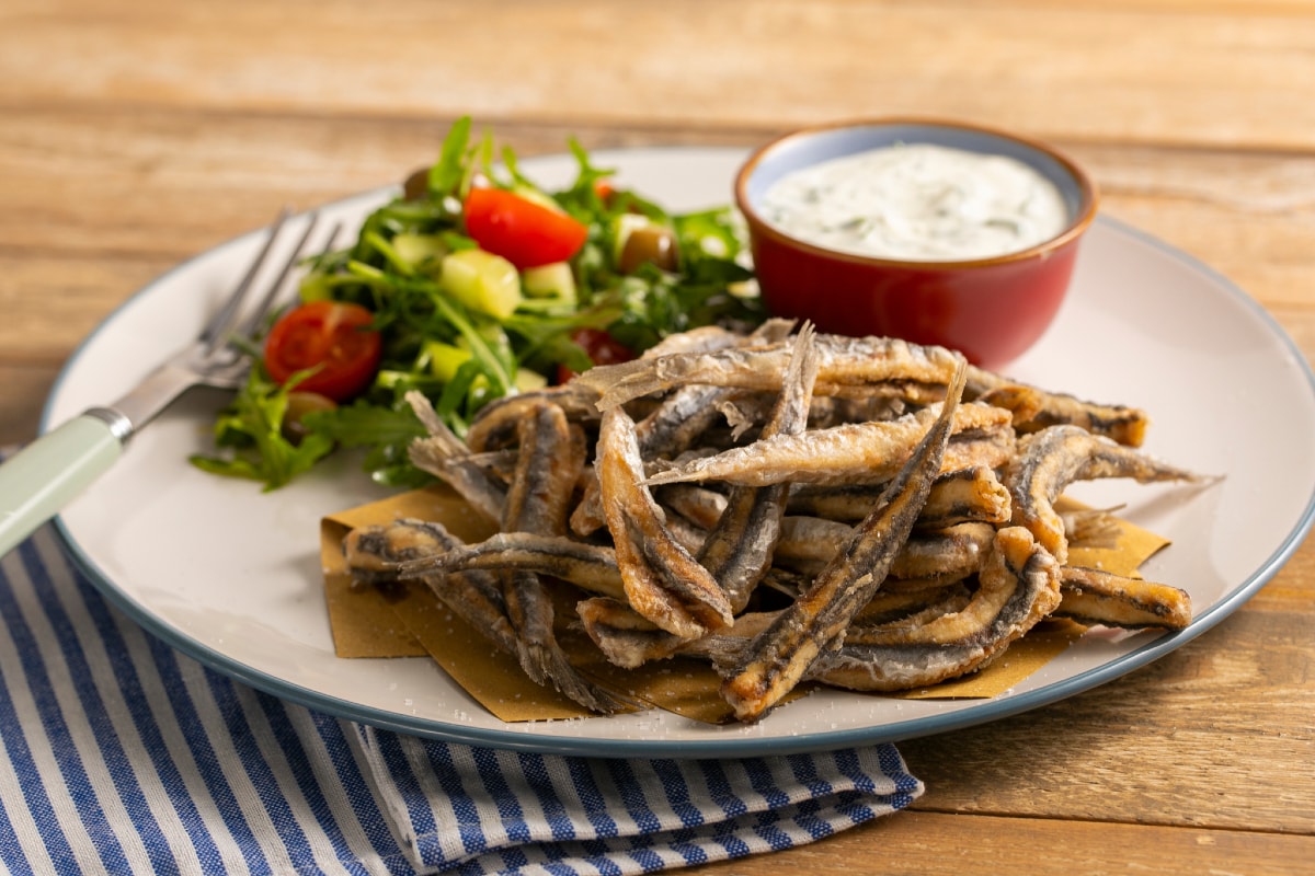 Frittierte Sardellen