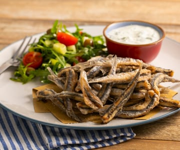 Frittierte Sardellen