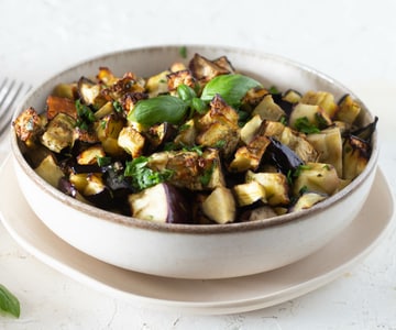 Auberginen in der Heißluftfritteuse