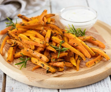 Karotten in der Heißluftfritteuse