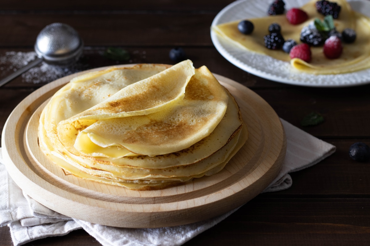 Crêpe ohne Butter