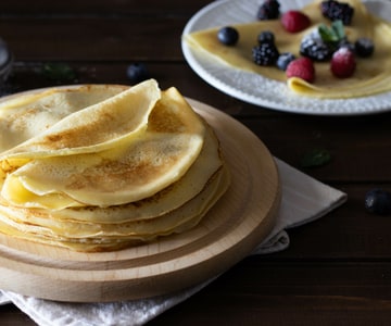 Crêpe ohne Butter