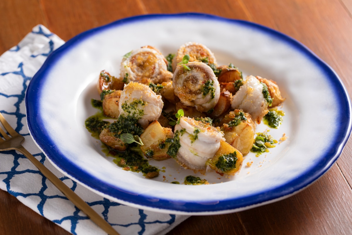 Flunderrouladen aus dem Ofen