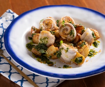 Flunderrouladen aus dem Ofen