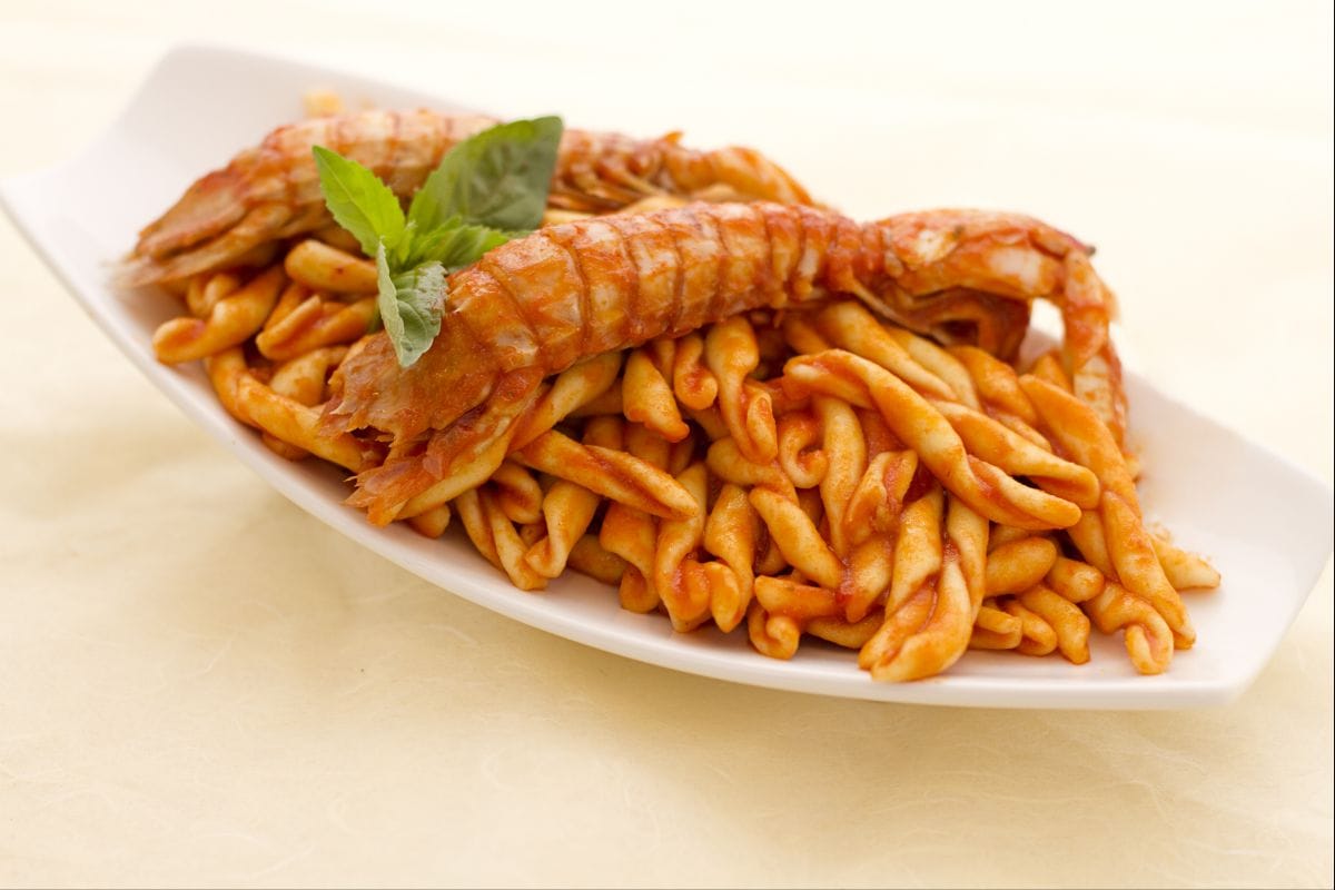 Strozzapreti mit Krebsensauce