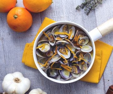 Muschelsautée mit Orange