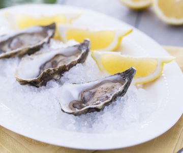 Austern Zitrone und Pfeffer