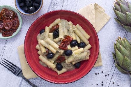 Rigatoncini mit Artischockencreme