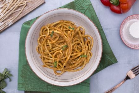 Bigoli in Paprikasauce