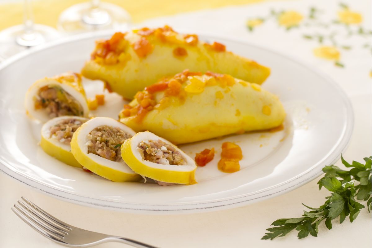 Gefüllte Tintenfische nach andalusischer Art