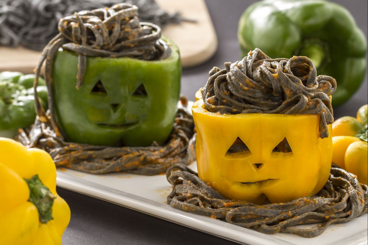 Verhexte Tagliolini in Paprika