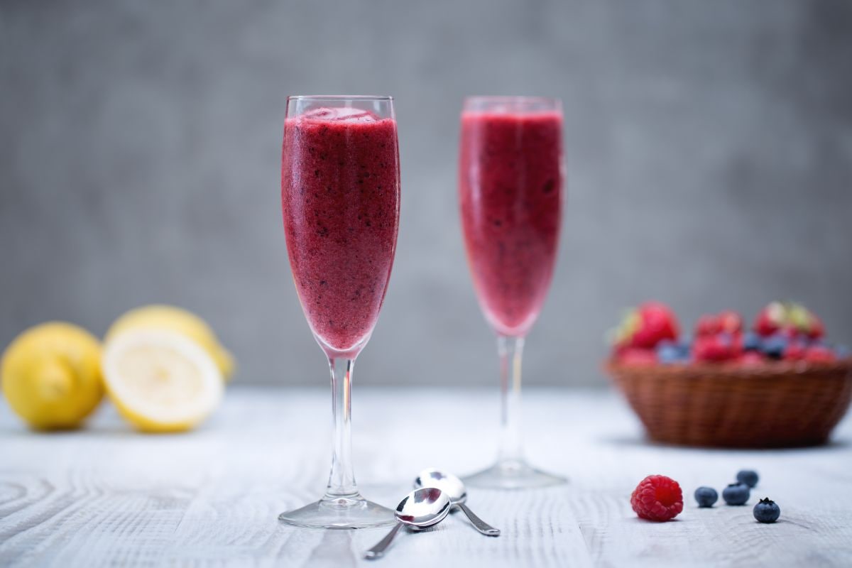 Sorbetto aus roten Früchten