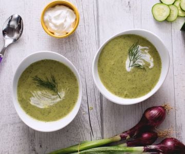 Gurkensuppe mit Joghurt