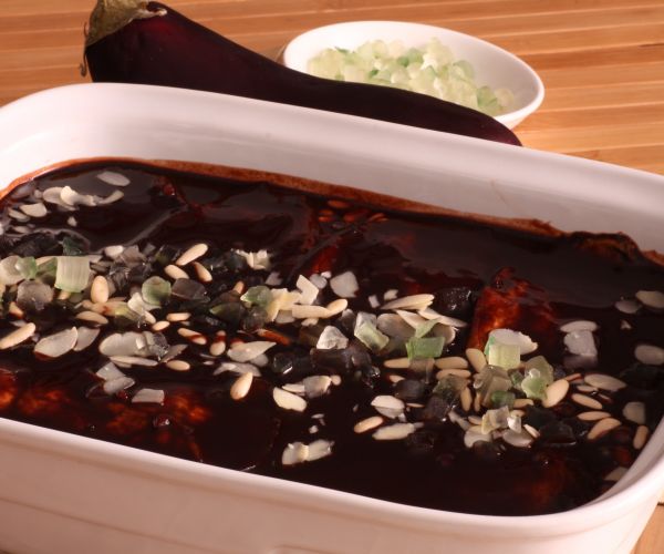Auberginen mit Schokolade