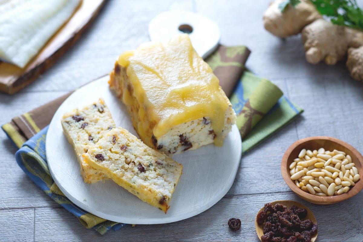 Kabeljau-Terrine mit Apfelsauce