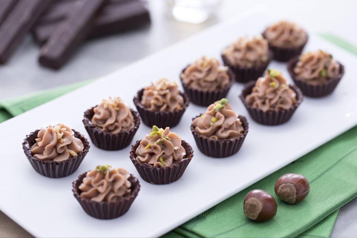 Zartbitterschokolade mit Mascarponecreme