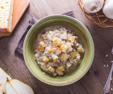 Risotto Pannerone und Birnen