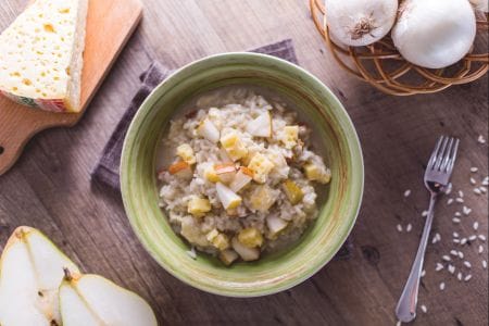 Risotto Pannerone und Birnen