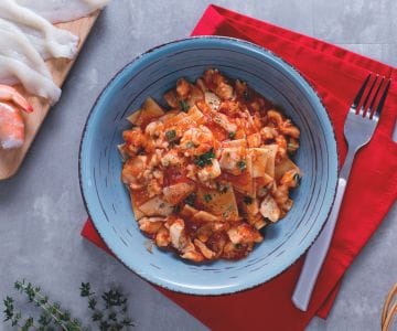 Maltagliati mit Fischragout