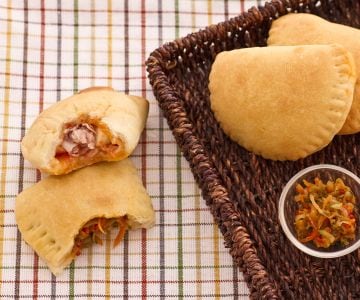 Mini-Calzonen aus dem Ofen