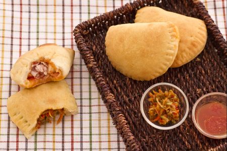 Mini-Calzonen aus dem Ofen