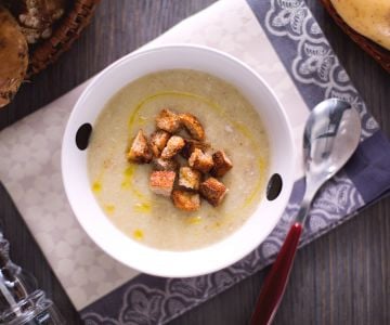 Cremesuppe mit Steinpilzen