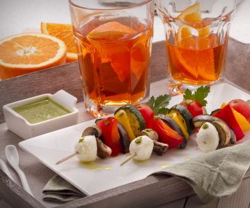 Gegrillte Gemüsespieße