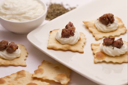 Blätterteig mit knuspriger Luganega und Stracchino