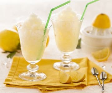 Zitronengranita ohne Eismaschine