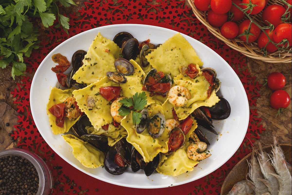 Ravioli mit Seezunge und Goldbrasse