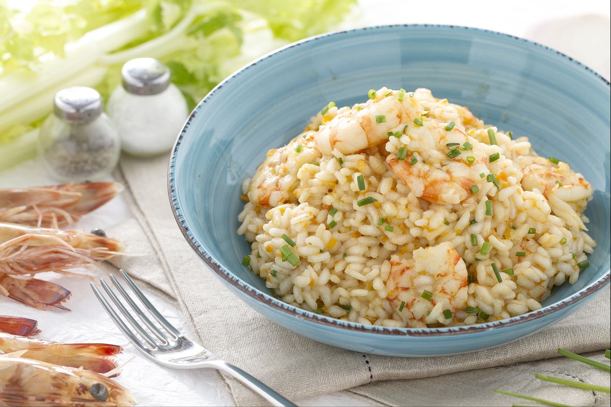 Risotto mit Garnelen