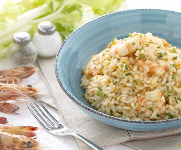 Risotto mit Garnelen