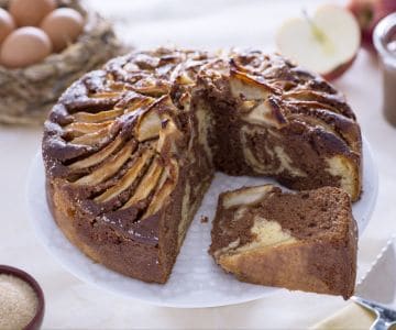 Apfel-Nutella-Kuchen