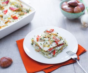 Lasagne mit Venusmuscheln