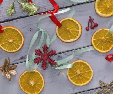 Getrocknete Orangenscheiben