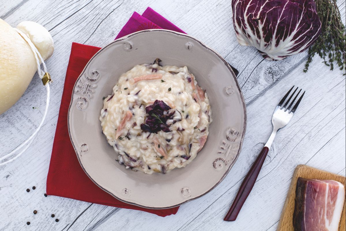 Risotto Speck, Radicchio und Caciocavallo