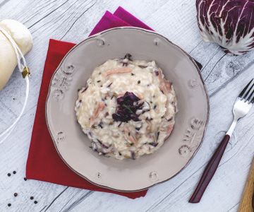 Risotto Speck, Radicchio und Caciocavallo