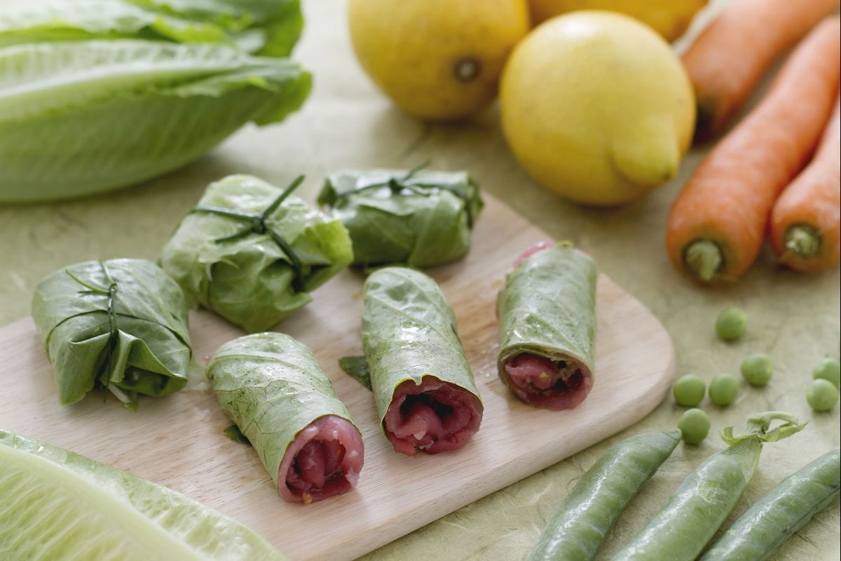 Kalte Salat-Wraps