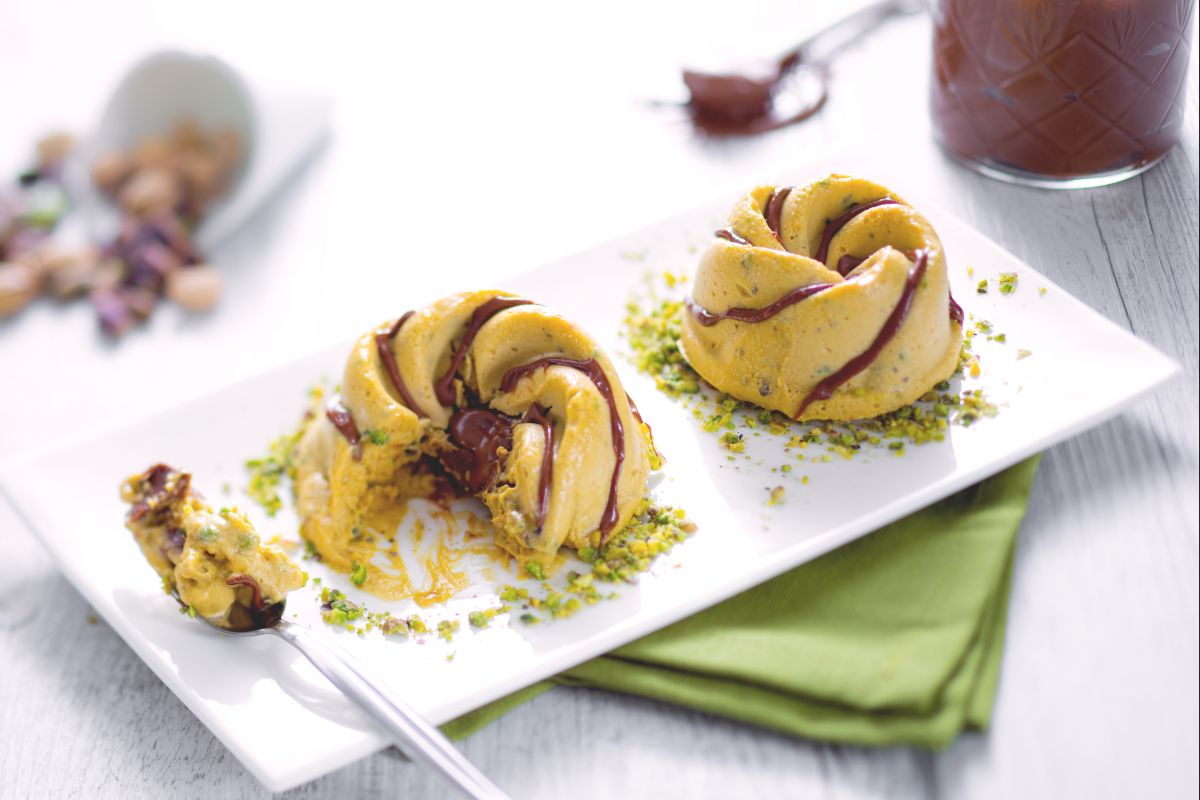 Pistazien- und Nutella-Semifreddo