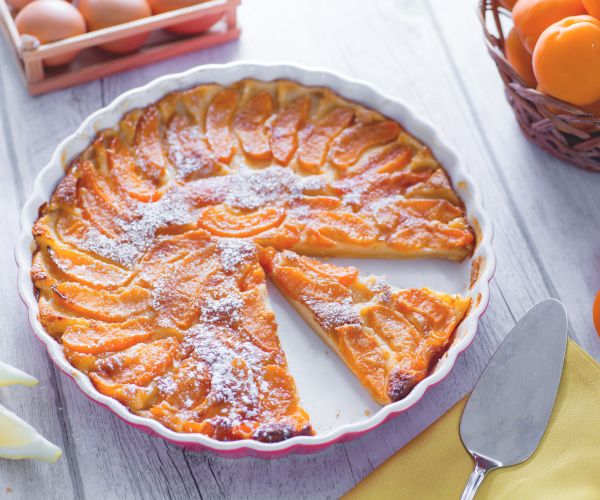 Clafoutis mit Aprikosen