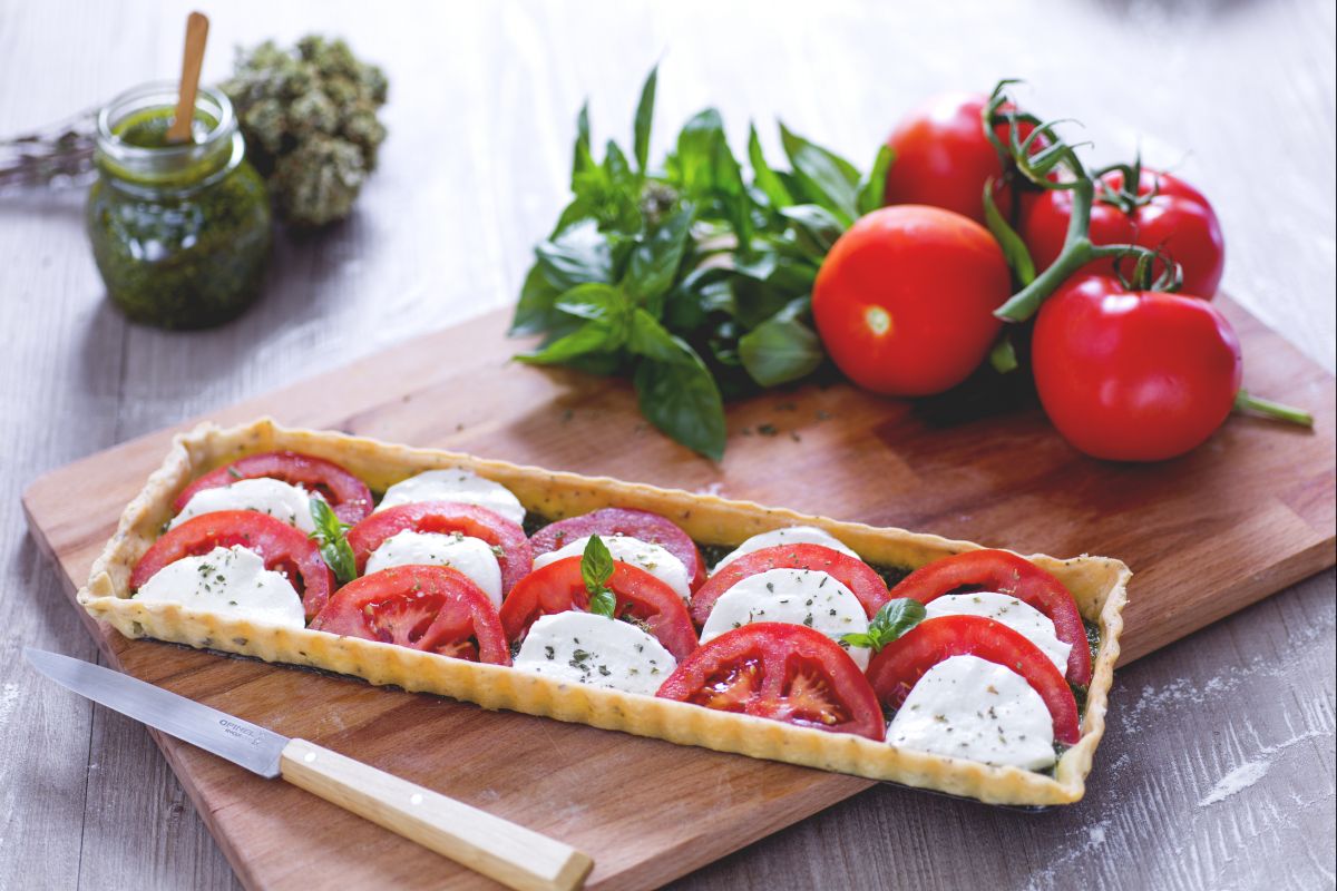 Caprese-Käsekuchen