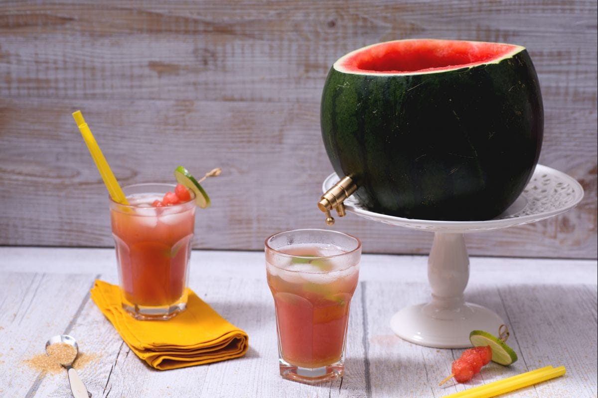 Caipiroska mit Wassermelone