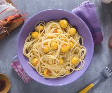 Pasta mit Fischbällchen