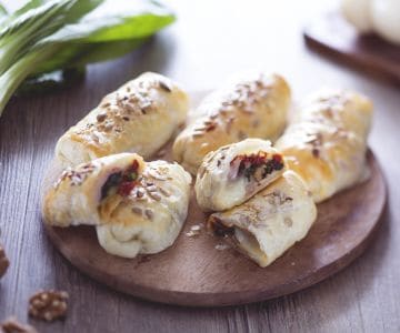 Herzhafte Röllchen mit weichem Kern