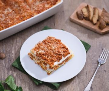 Lasagne mit Seitan-Ragout
