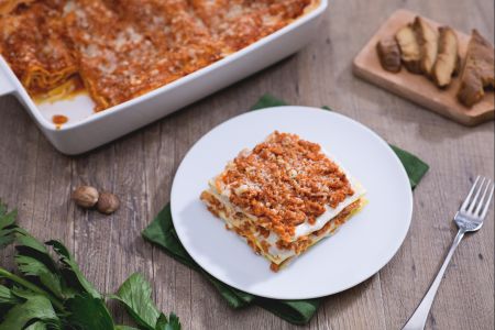Lasagne mit Seitan-Ragout